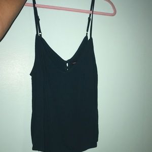 dark green tank top